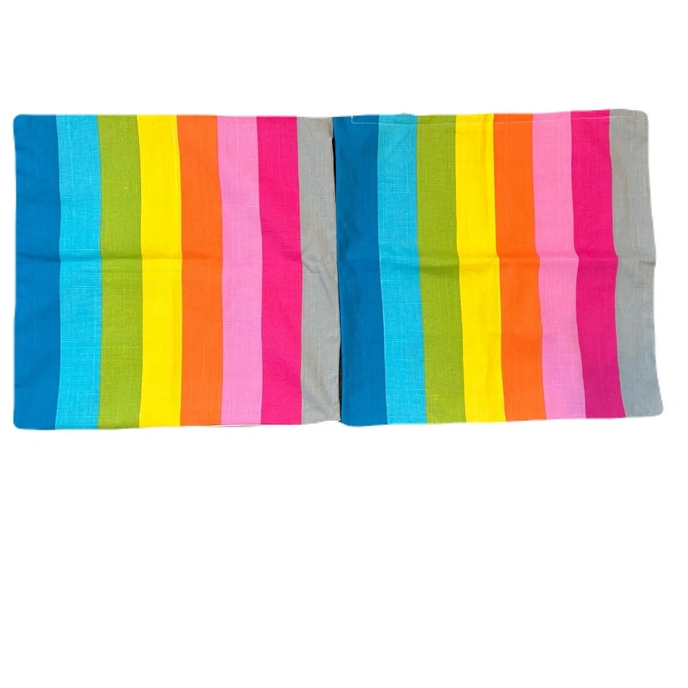 2 IKEA SKARUM - Rainbow Multicolor Pride Throw Accent Pillow Covers 20
